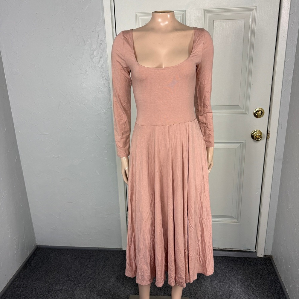 Reformation Women's Dress Small Fall Long sleeve Pockets Tencel Lyocell Z3-1